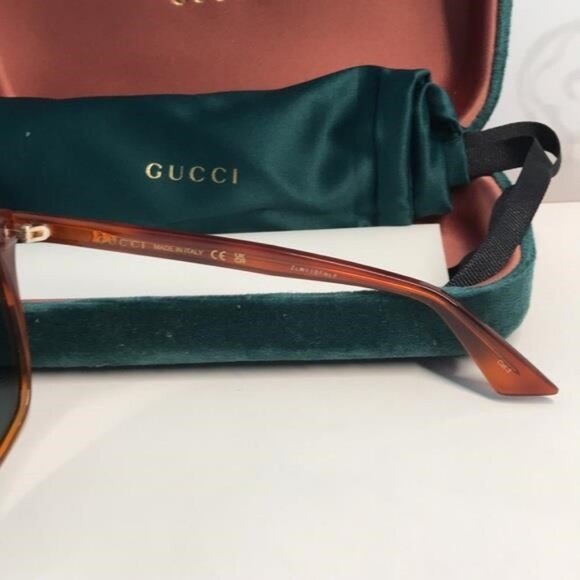 New ✨ Authentic Gucci GG0022S 002 Havana Oversized Sunglasses ✨ - Picture 11 of 12